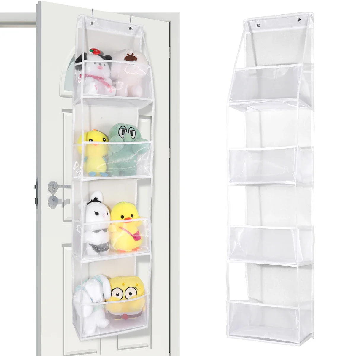 Türregal Hängeregal 4/6-Ebenen Ohne Bohren – Tür Organizer für Kosmetik Bad