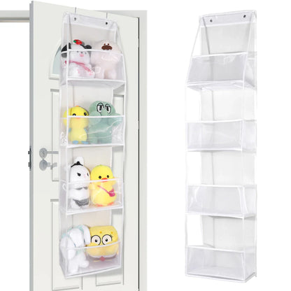 Türregal Hängeregal 4/6-Ebenen Ohne Bohren – Tür Organizer für Kosmetik Bad