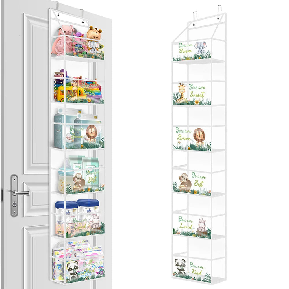 Türregal Hängeregal 4/6-Ebenen Ohne Bohren – Tür Organizer für Kosmetik Bad
