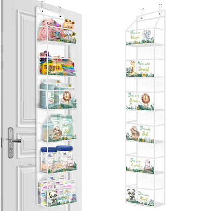 Türregal Hängeregal 4/6-Ebenen Ohne Bohren – Tür Organizer für Kosmetik Bad