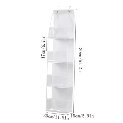Türregal Hängeregal 4/6-Ebenen Ohne Bohren – Tür Organizer für Kosmetik Bad