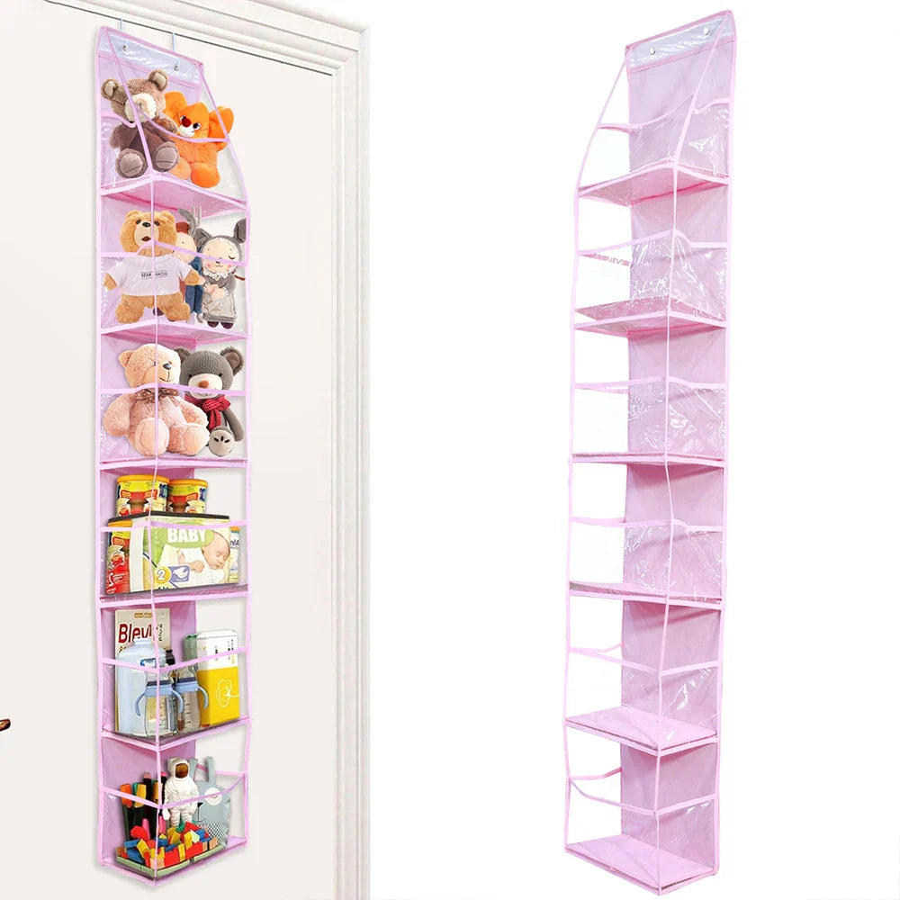 Türregal Hängeregal 4/6-Ebenen Ohne Bohren – Tür Organizer für Kosmetik Bad