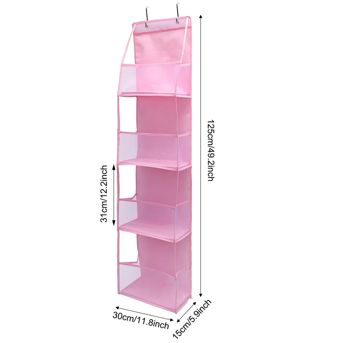 Türregal Hängeregal 4/6-Ebenen Ohne Bohren – Tür Organizer für Kosmetik Bad