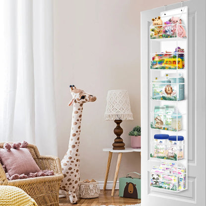 Türregal Hängeregal 4/6-Ebenen Ohne Bohren – Tür Organizer für Kosmetik Bad