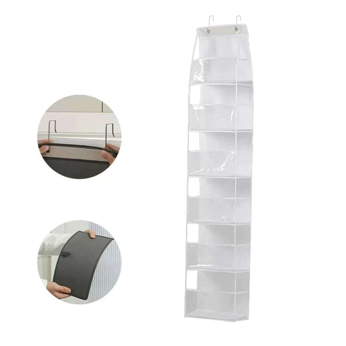 Stoff-Tür-Organizer 4/6-Fächer für Garderobe