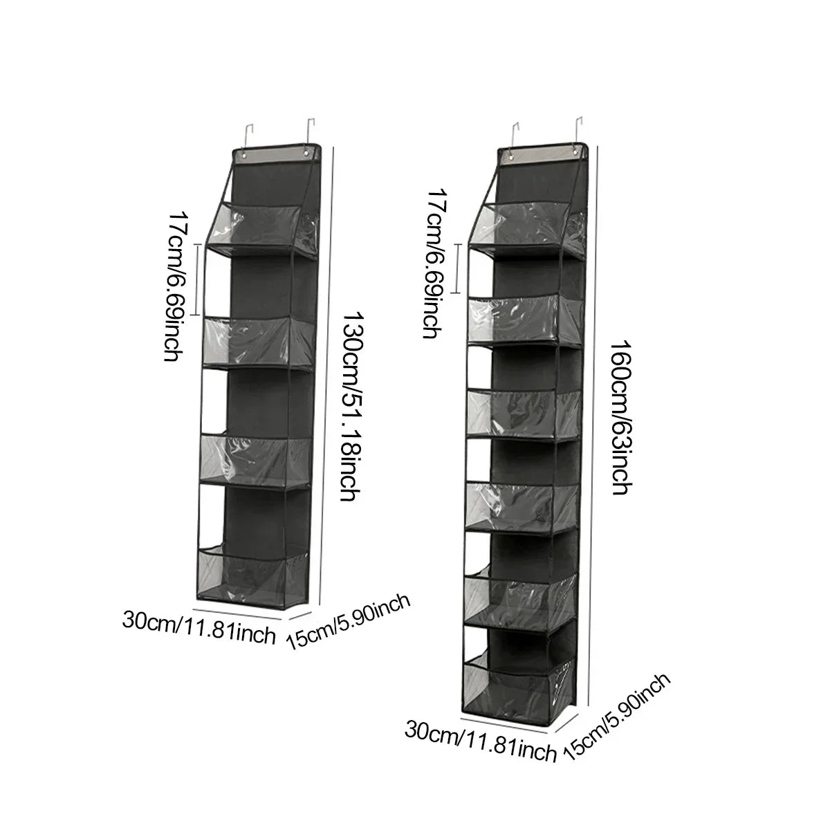 Stoff-Tür-Organizer 4/6-Fächer für Garderobe