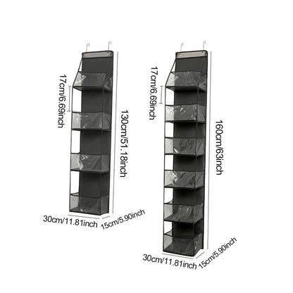 Stoff-Tür-Organizer 4/6-Fächer für Garderobe