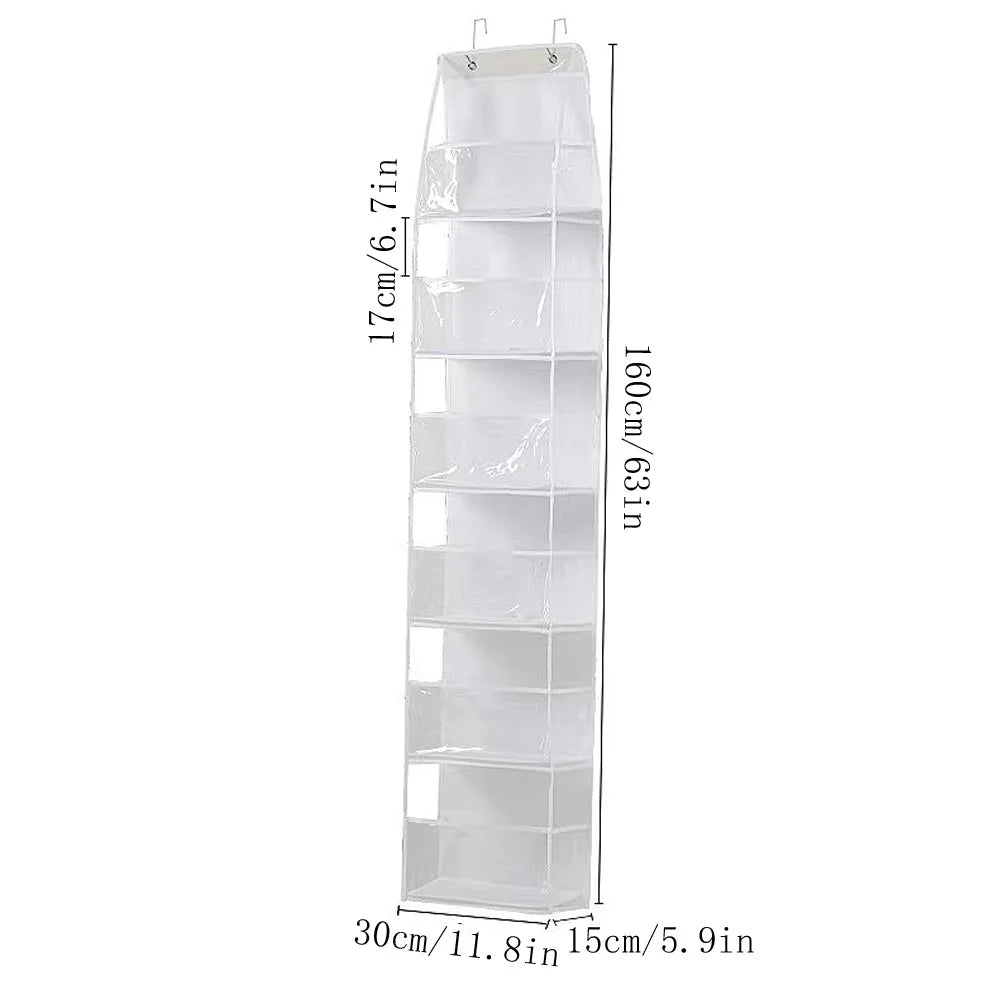 Türregal Hängeregal 4/6-Ebenen Ohne Bohren – Tür Organizer für Kosmetik Bad