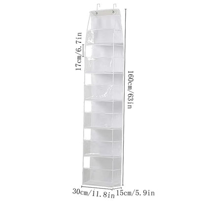 Türregal Hängeregal 4/6-Ebenen Ohne Bohren – Tür Organizer für Kosmetik Bad