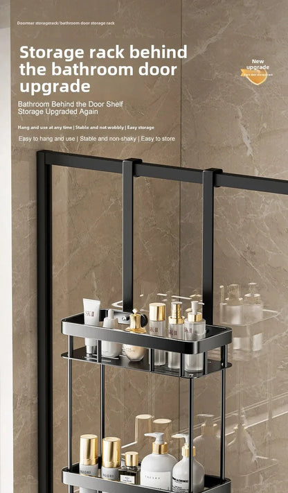 Wand-Badregal für Dusche 1/2-Ebenen Ohne Bohren