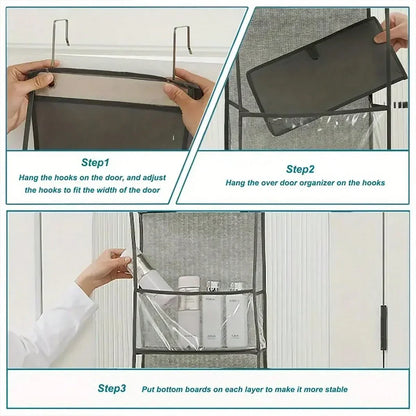 Stoff-Tür-Organizer 4/6-Fächer für Garderobe