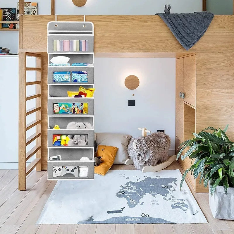 Hänge-Tür-Organizer 5-Regale mit Taschen