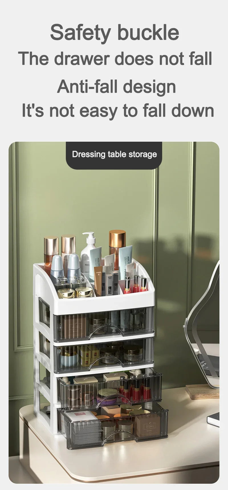 Kosmetik-Organizer 5-Ebenen mit Schubladen für Schminktisch