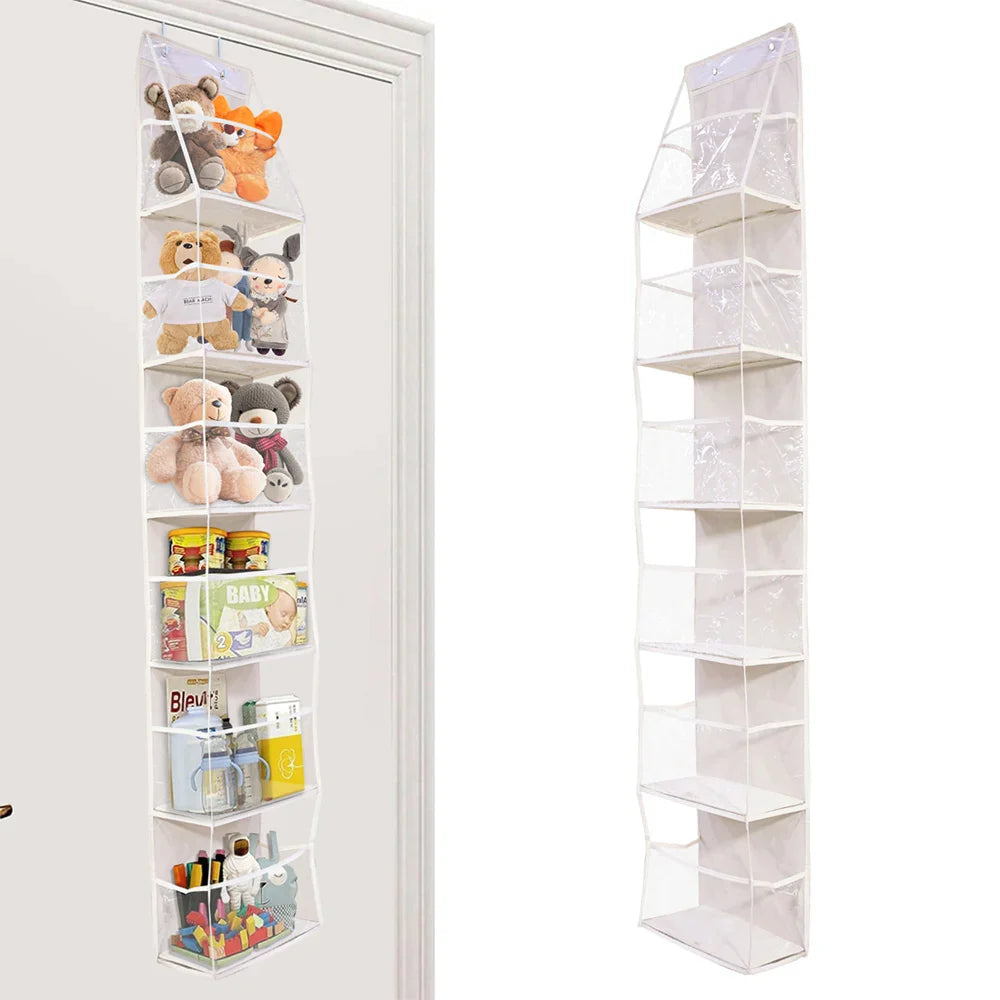 Türregal Hängeregal 4/6-Ebenen Ohne Bohren – Tür Organizer für Kosmetik Bad