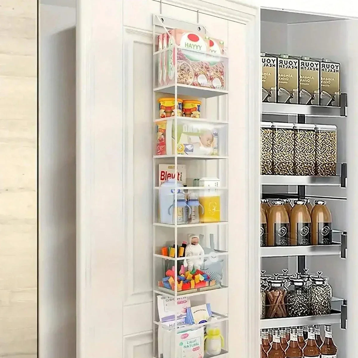 Stoff-Tür-Organizer 4/6-Fächer für Garderobe