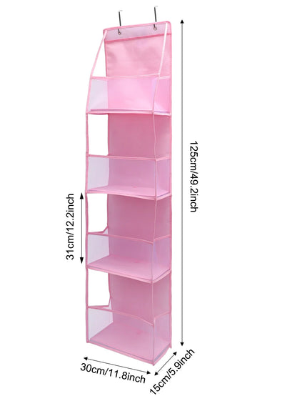 Türregal Hängeregal 4/6-Ebenen Ohne Bohren – Tür Organizer für Kosmetik Bad